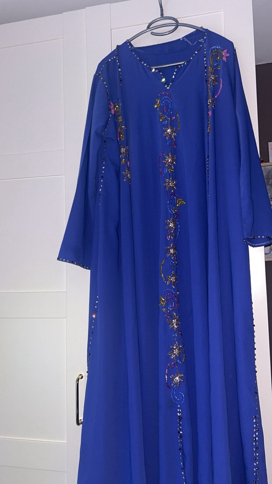 Luxe koningsblauwe kaftan caftan kimono maat L, Ophalen of Verzenden, Nieuw, Maat 38/40 (M), Overige typen