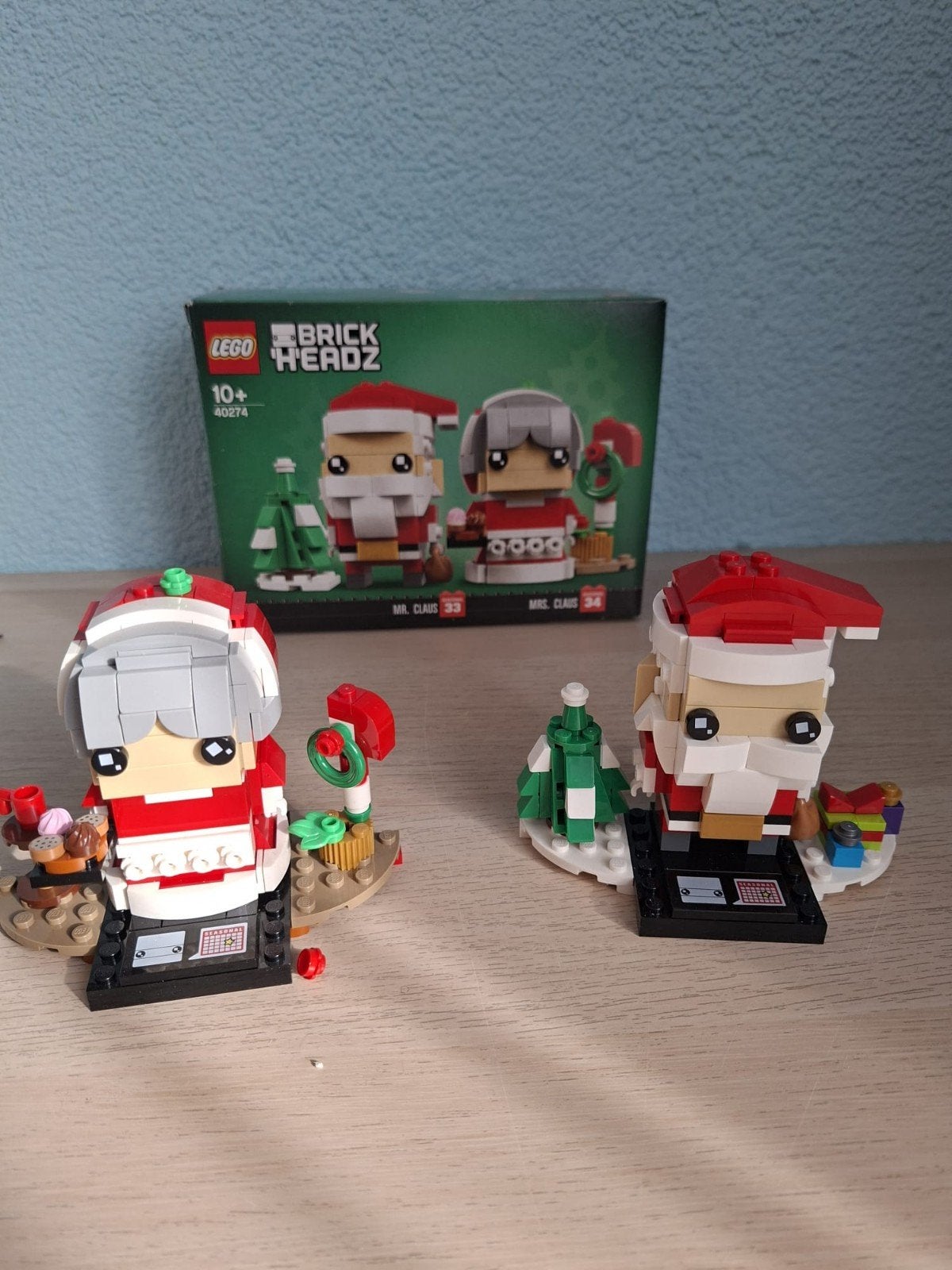 LEGO BrickHeadz Mr. & Mrs. Claus (40274), BrickHeadz, Lego, Ophalen of Verzenden, Zo goed als nieuw