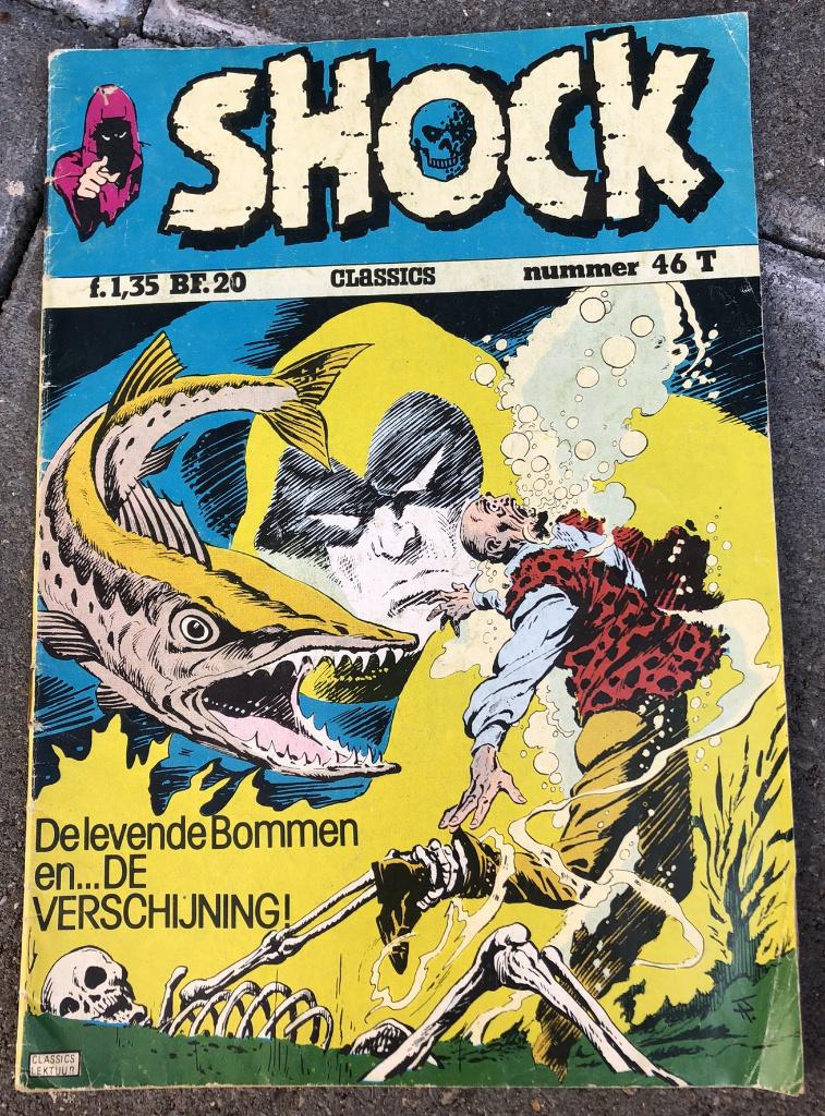 4 Shock griezelcomics uit de jaren '70 zeventig horror, Gelezen, Verzenden, Europa, Diverse auteurs