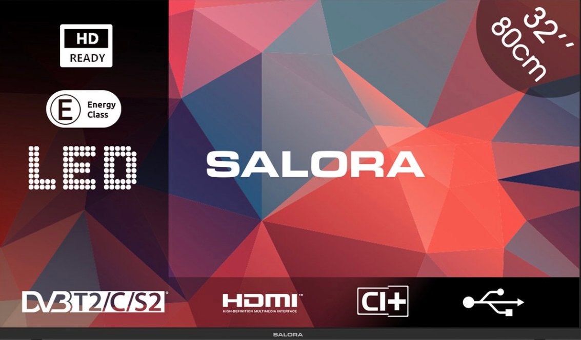 Salora 32 inch HD LED TV - Nog nieuw, Overige merken, LED, 50 Hz, HD Ready (720p)