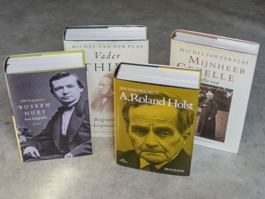 4x biografie Nederlandse auteurs, Ophalen of Verzenden, Gelezen, Nederland