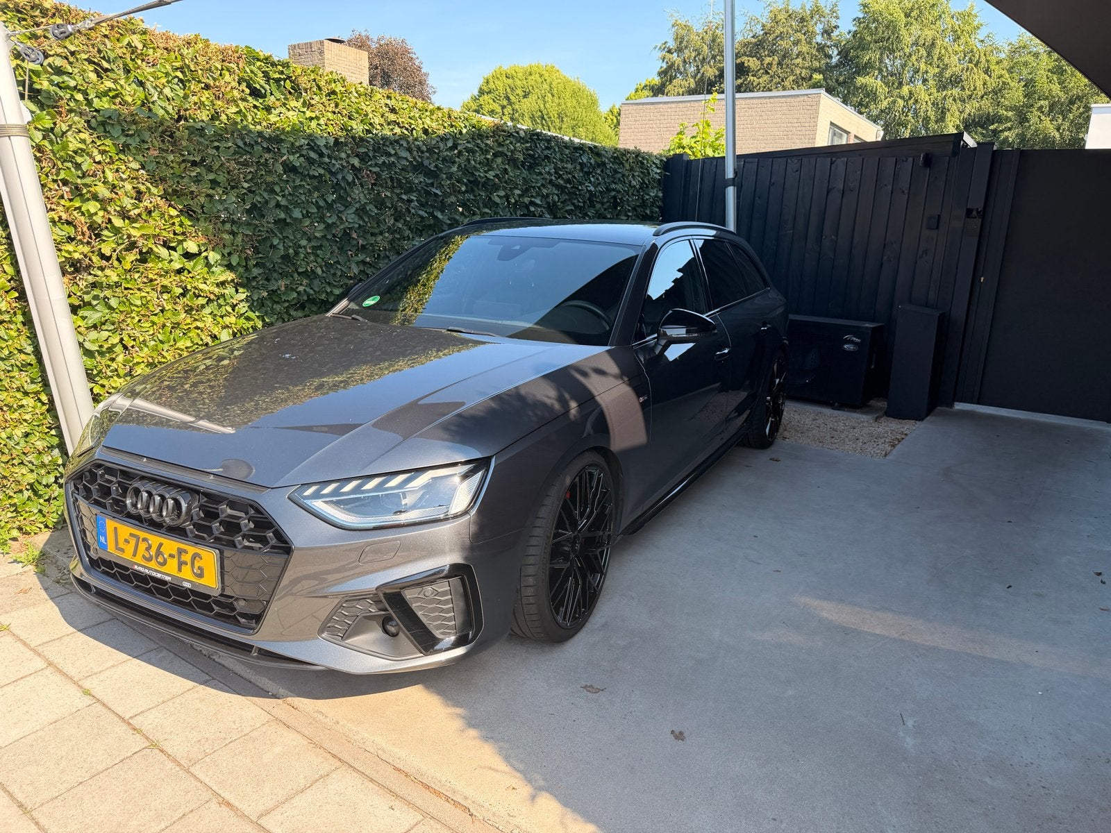 Audi A4 40 Tfsi 204pk Mhev S Tronic 2021 Grijs 3xSline, Zwart, 4 cilinders, 1984 cc, A4
