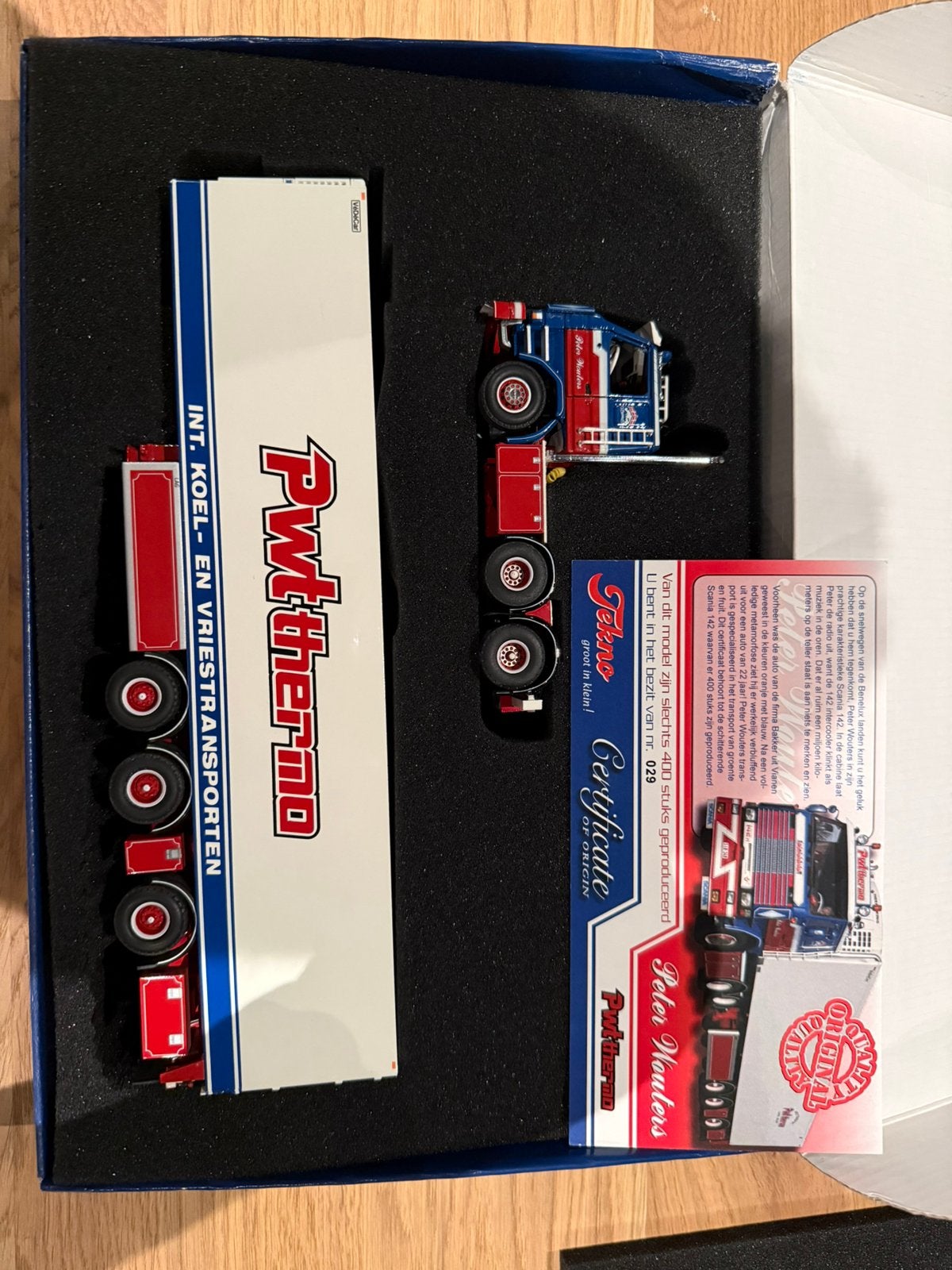 Tekno scania pwt peter wouters, Hobby en Vrije tijd, Ophalen, Zo goed als nieuw, Bus of Vrachtwagen, Tekno