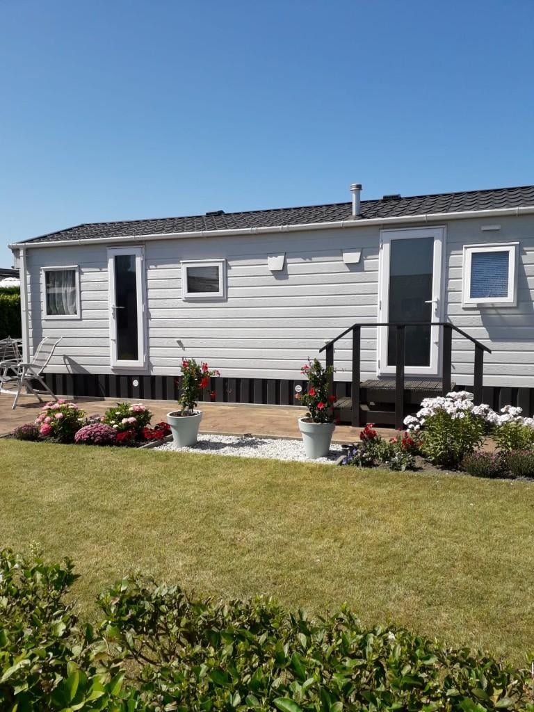 Bergline Stacaravan Camping Sine Cura, Westenschouwen, Caravans en Kamperen, Stacaravans, Tot en met 4