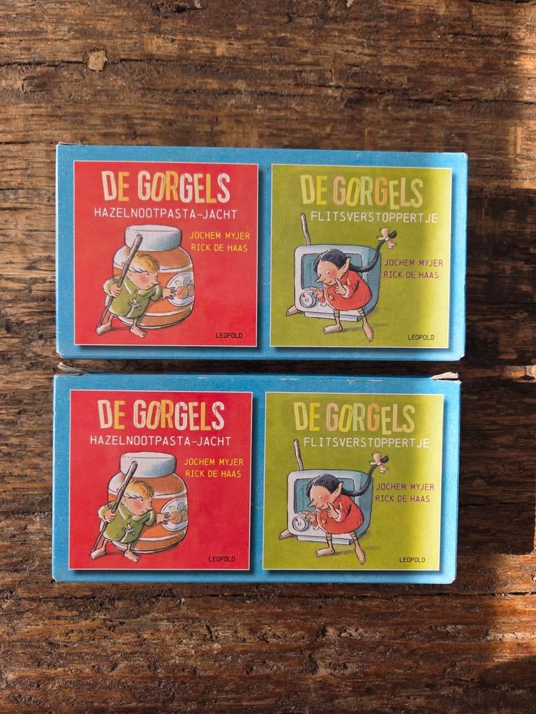De Gorgels: Hazelnootpasta-jacht & Flitsverstoppertje (2x), Ophalen of Verzenden, Zo goed als nieuw, Jochem Myjer, Rick de Haas
