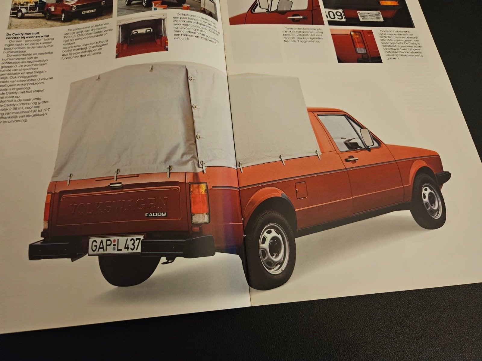 Brochure Volkswagen Caddy Pick-up 1988, Ophalen of Verzenden, Zo goed als nieuw, Volkswagen