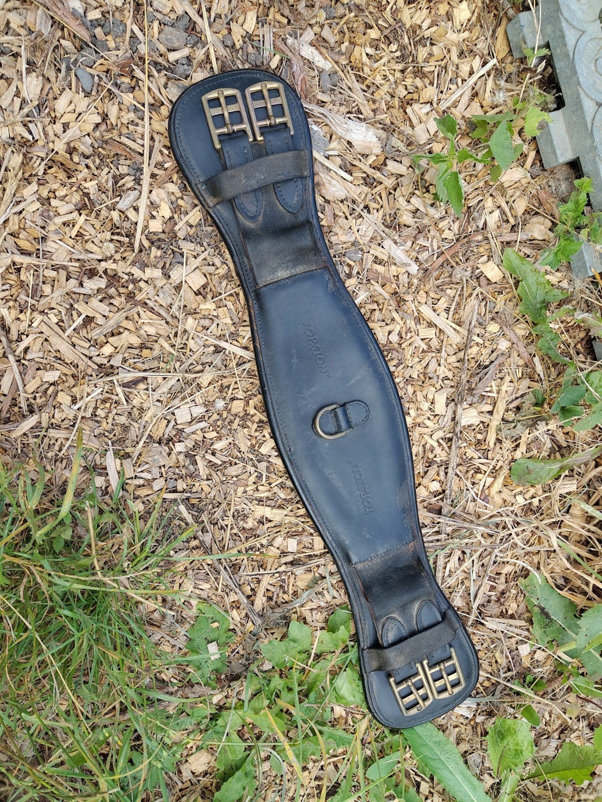 Zwart lederen 65cm Torsion singel, Dieren en Toebehoren, Paarden en Pony's | Hoofdstellen en Tuigage, Ophalen of Verzenden