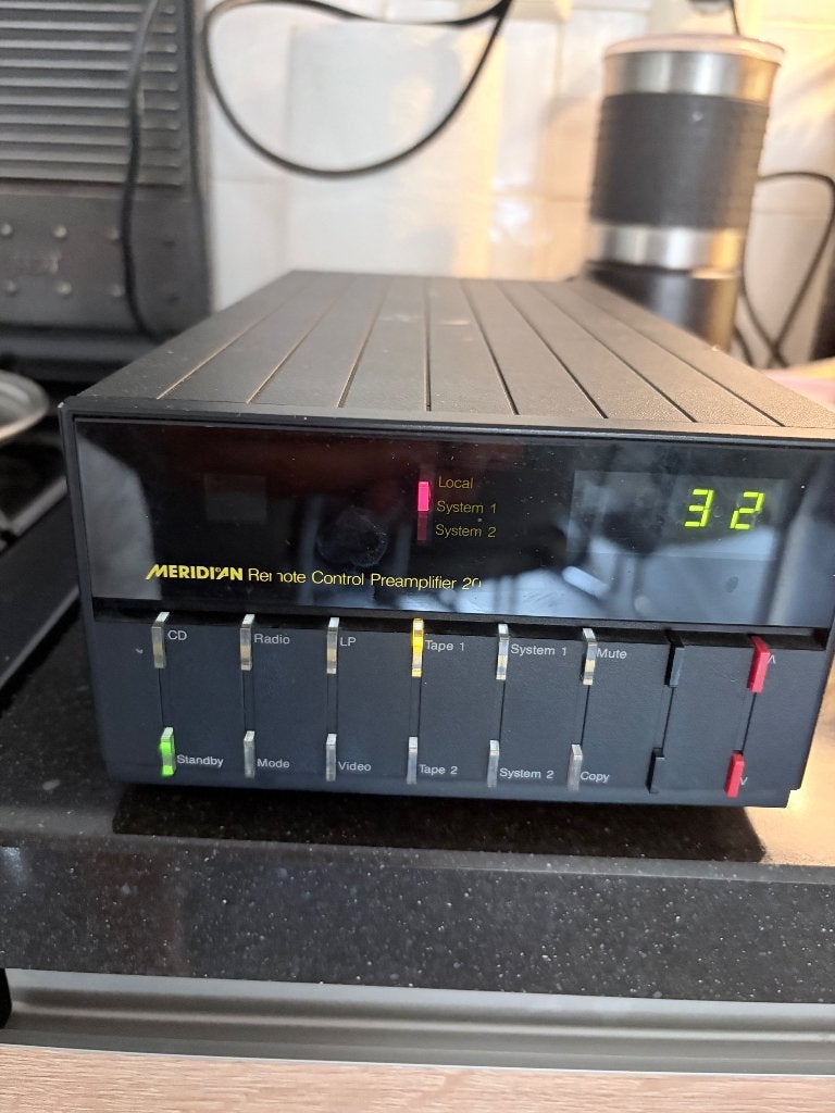 Meridian 201 voorversterker, Overige merken, Gebruikt, Ophalen of Verzenden, Minder dan 60 watt