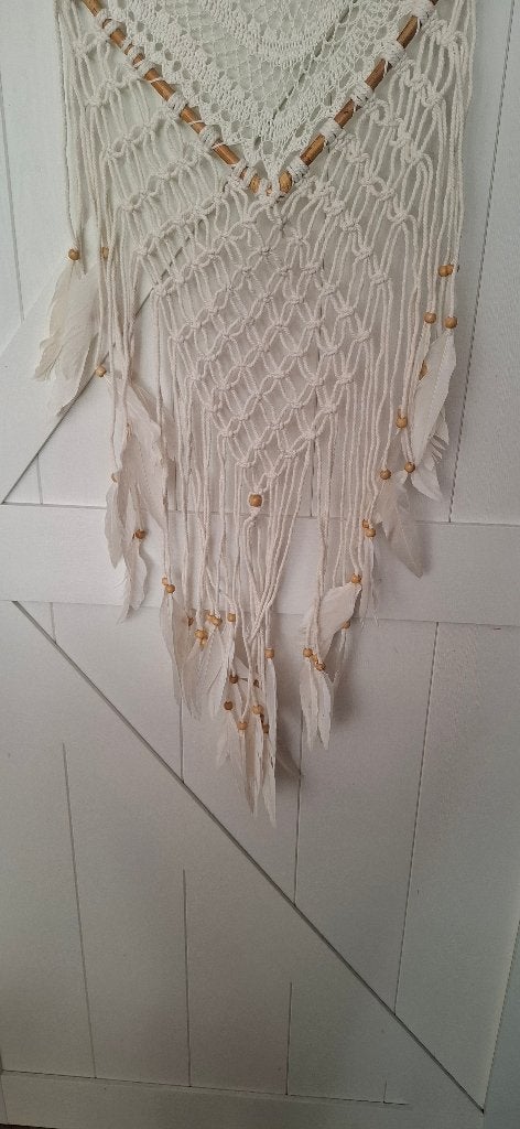 Grote Hart Dromenvanger 130 cm met Levensboom (Nieuw), Huis en Inrichting, 48 cm, Hout, Onbekend, Nieuw