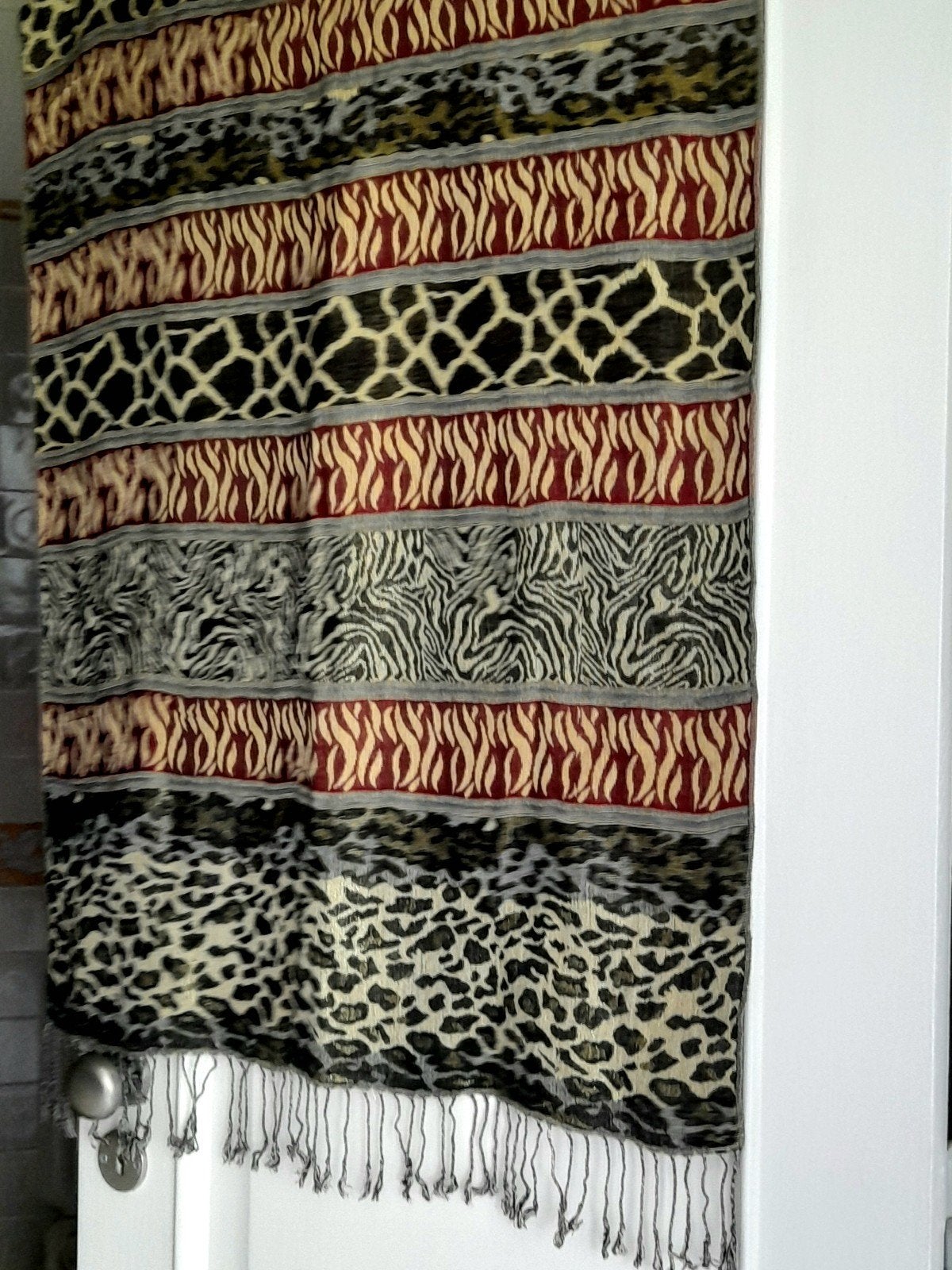 Nieuwe unieke brede (omslag)doek met zebra- en tijgerprint, Kleding | Dames, Mutsen, Sjaals en Handschoenen, Ophalen of Verzenden
