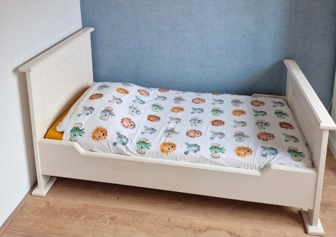 Kidsmill Bateau peuterbed incl. matras en lattenbodem, Ophalen of Verzenden, Zo goed als nieuw, Eenpersoons, Hout