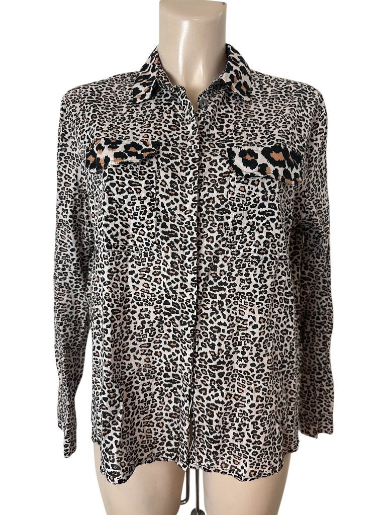 Scotch & Soda blouse M, Bruin, Verzenden, Zo goed als nieuw