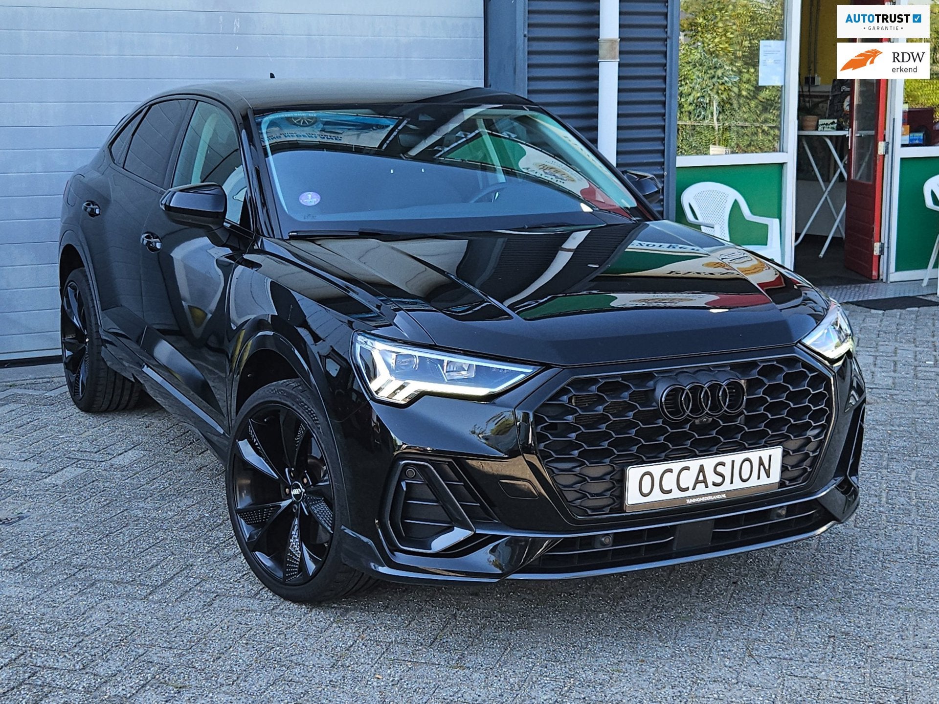 Audi Q3 Sportback 45 TFSI-e S-Line Keyless Matrix 360 Virtua, Gebruikt, Zwart, Zwart, Bedrijf