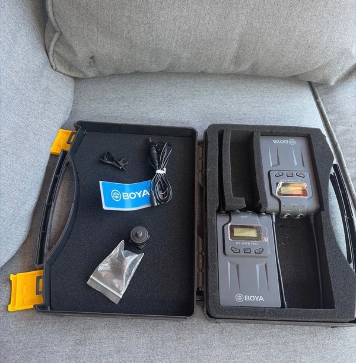 Boya BY-WM8 Pro-K1 Draadloze Microfoon Set, Ophalen of Verzenden, Gebruikt, Overige typen, Draadloos