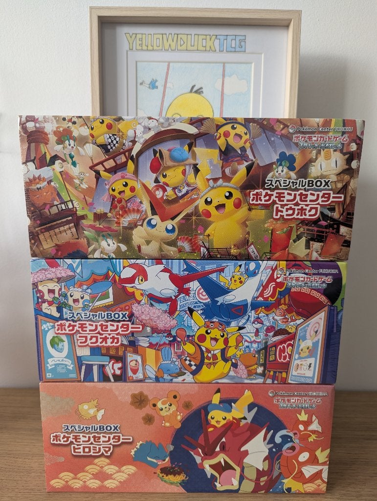 Pokémon Center Japanse Special Box 3-Artset, Ophalen of Verzenden, Nieuw, Boosterbox, Foil