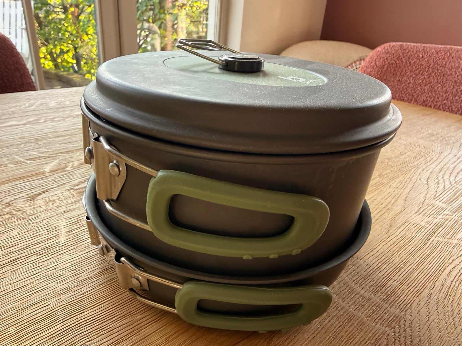 Kampeer kookset - lichtgewicht en compact, Ophalen, Gebruikt