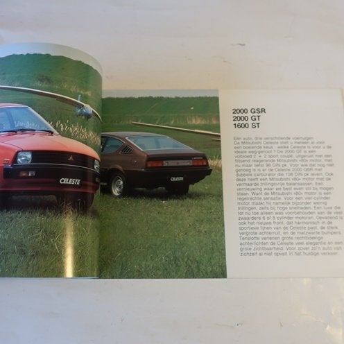Mitsubishi Celeste 1978 folder origineel NL tekst brochure, Ophalen of Verzenden, Gelezen, Mitsubishi