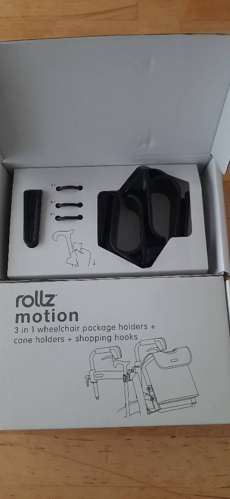 Rollzmotion 3 in 1 rolstoeltashouders + wandelstokhouder, Diversen, Rollators, Verzenden, Nieuw
