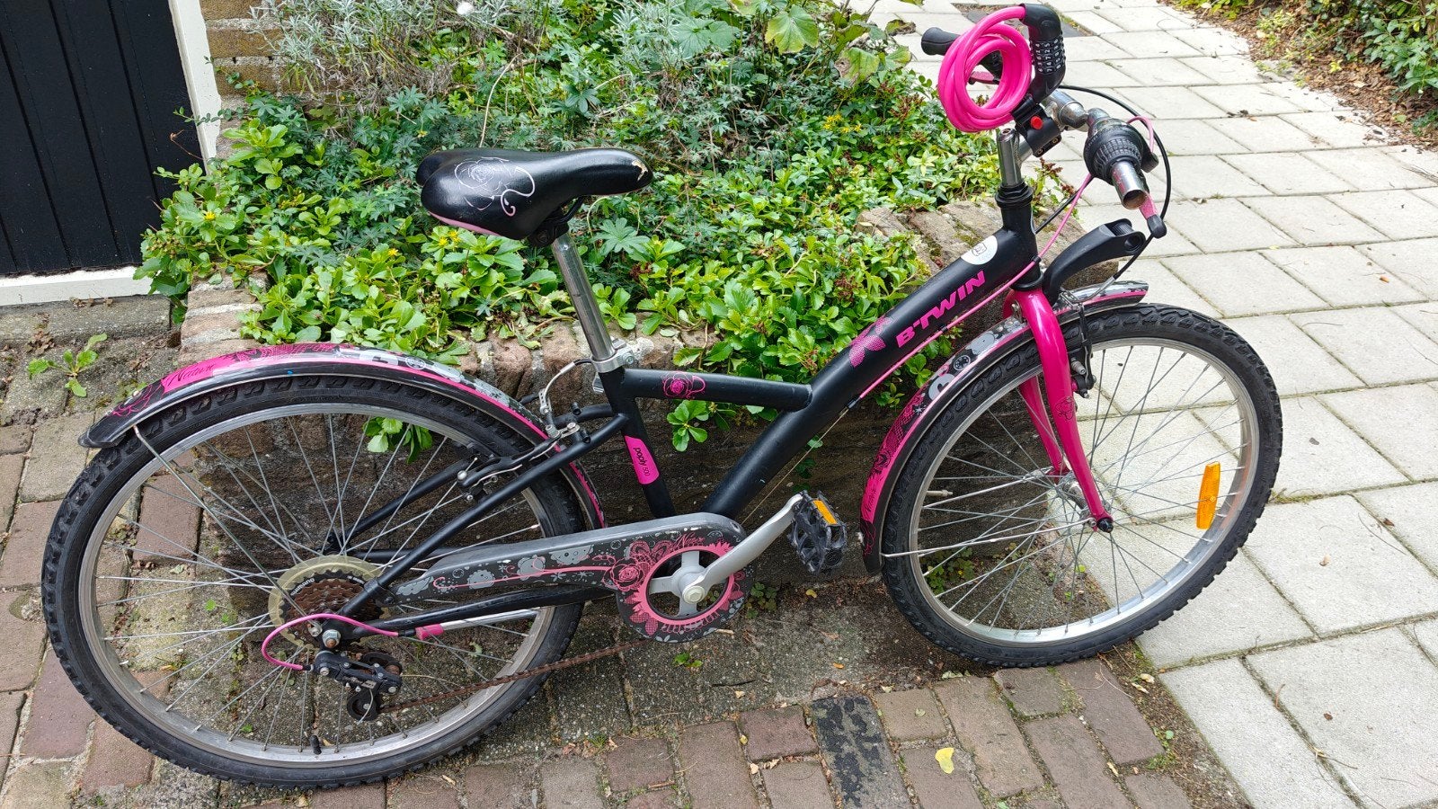 Leuke B'twin Rockrider Poply 500 mountainbike, Gebruikt, Velgrem, B'Twin, Handrem