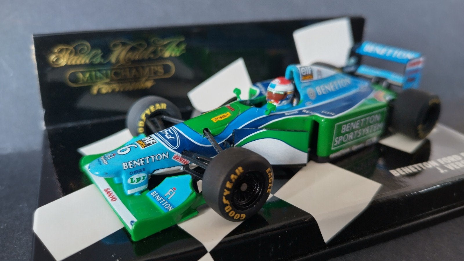 Benetton Ford B194 Jos Verstappen 1:43 Minichamps Pol, Auto, Verzenden, Nieuw, .
