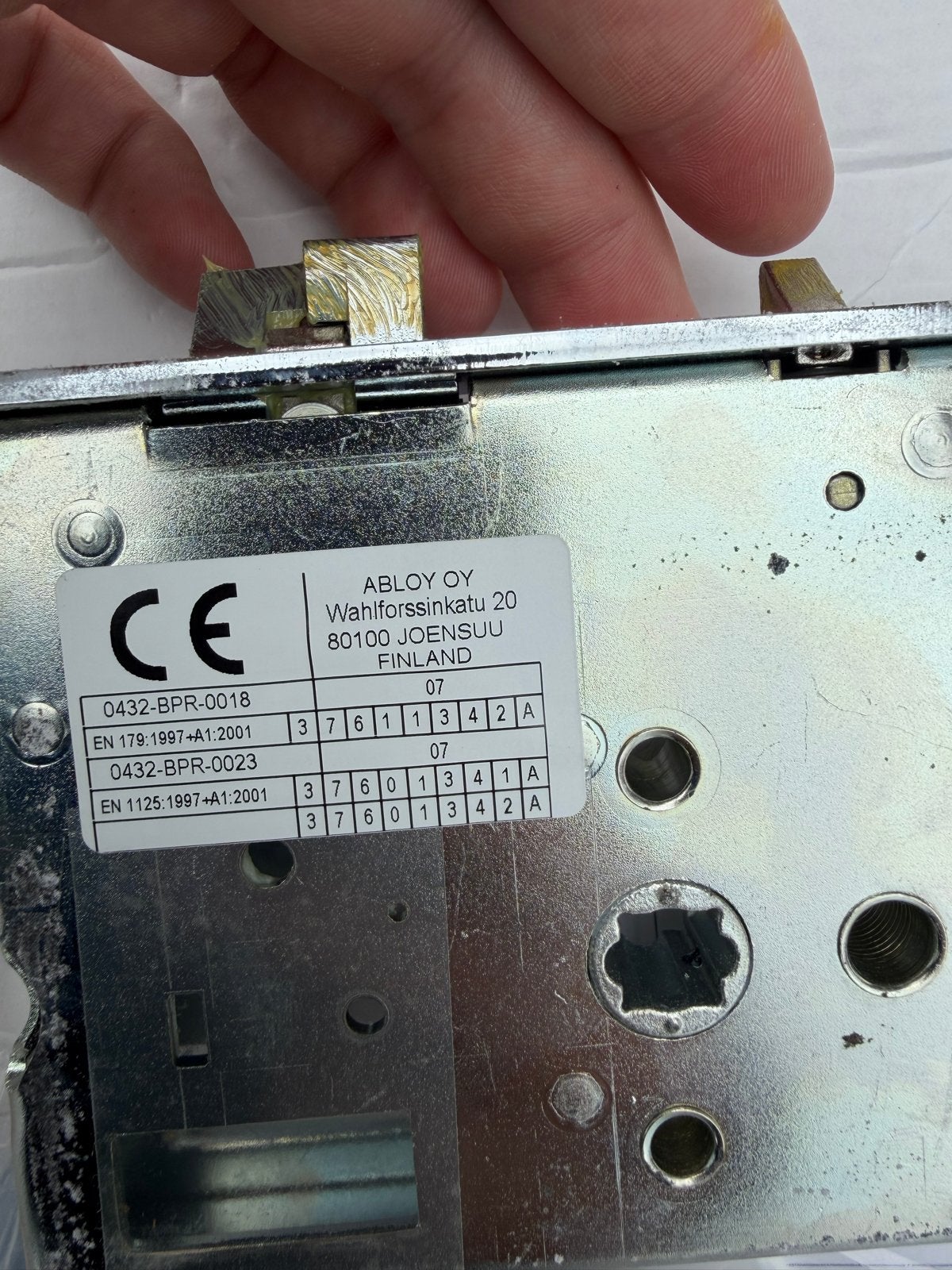 Assa Abloy EL160 Zelfvergrendelend Veiligheidspaniekslot, Ophalen of Verzenden, Nieuw, Slot
