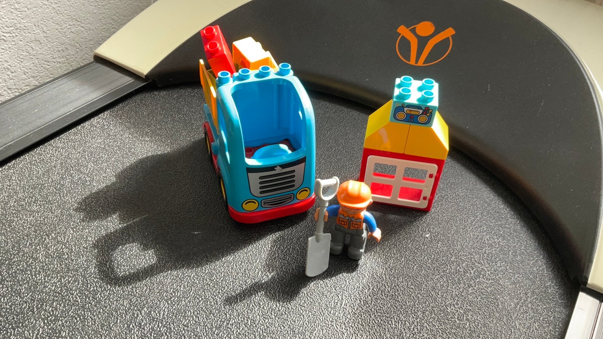 Vrachtwagen, Ophalen, Gebruikt, Duplo