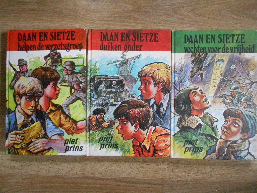 Piet Prins Daan en Sietze deel 1 t/m 3, Ophalen of Verzenden, Tweede Wereldoorlog, Zo goed als nieuw, Overige onderwerpen