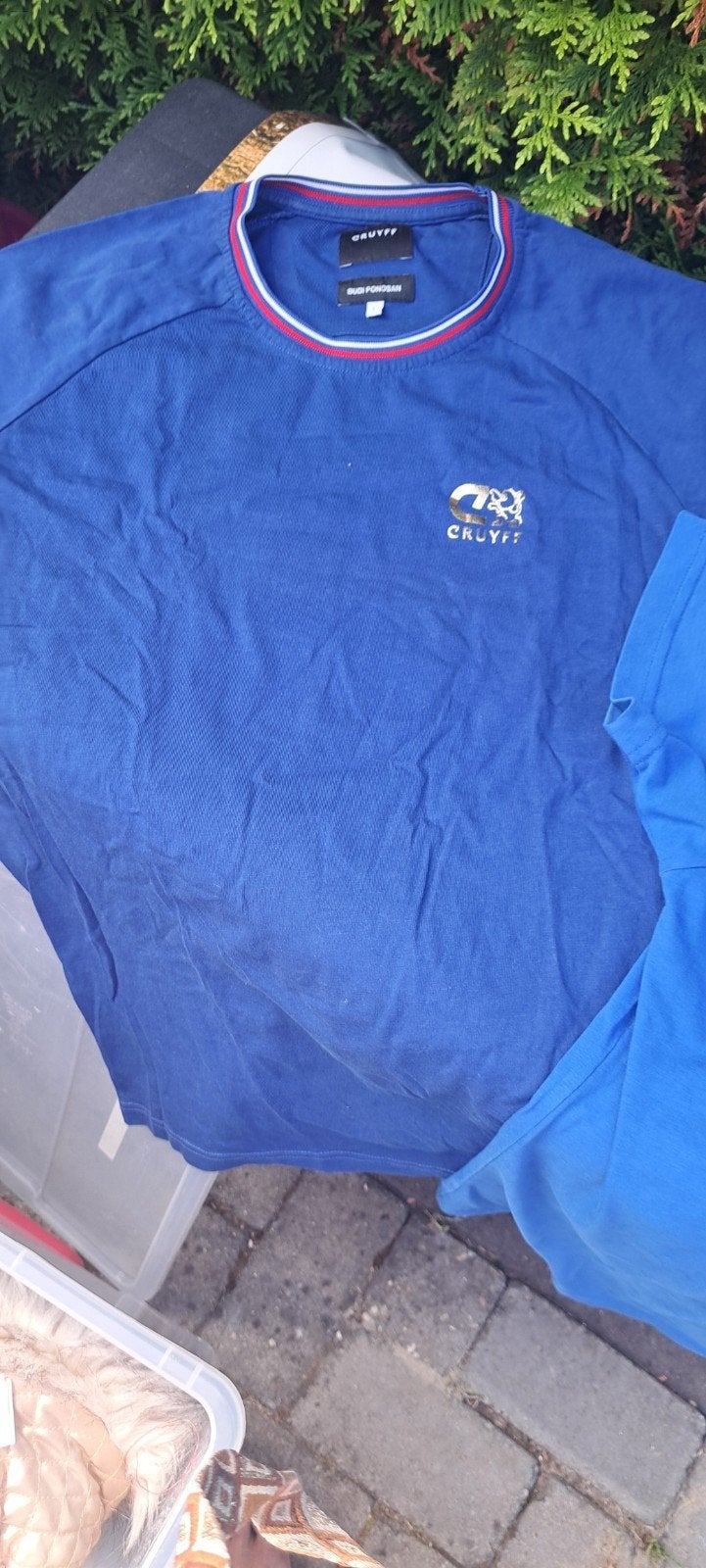Cruyff T-shirt La Squadra Azzurra - Blauw En Budi ponosan, Ophalen of Verzenden, Zo goed als nieuw, Blauw