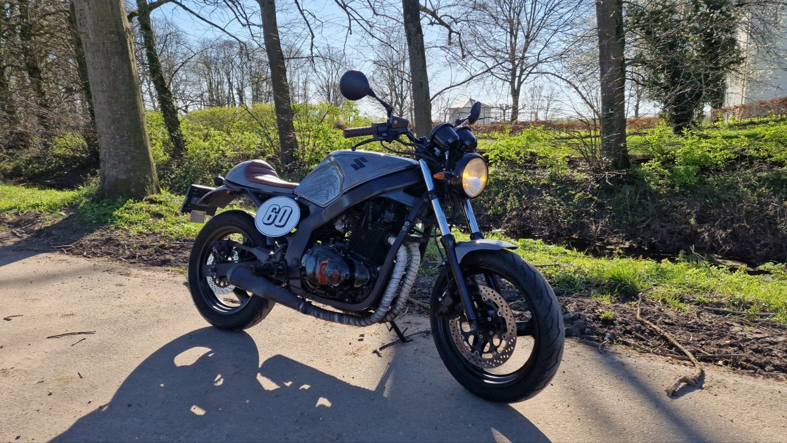 Unieke Suzuki GS500 Cafe Racer - Custom Build, Motoren, Motoren | Suzuki, 2 cilinders, Gebruikt, Particulier, Meer dan 35 kW