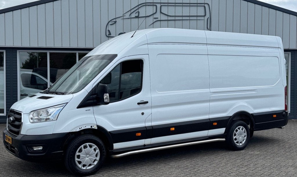 Ford TRANSIT 2.0 TDCI 77KW 105PK L4H3 EURO 6 AIRCO/ CAMERA/, Auto's, 1995 cc, 4 cilinders, Wit, Bedrijf