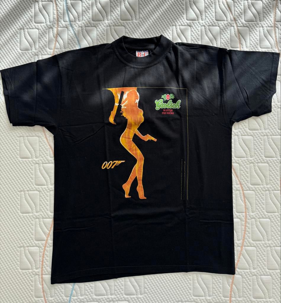 James Bond 007 Grolsch Master Premiere T-shirt, Ophalen of Verzenden, Nieuw, Maat 56/58 (XL), Zwart