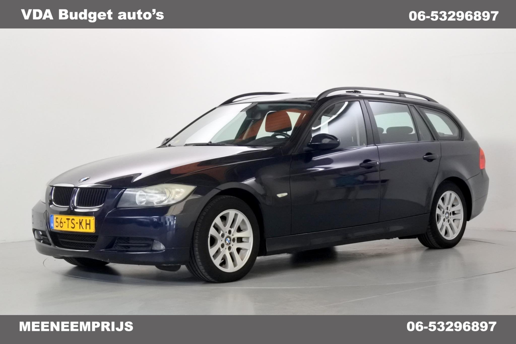 BMW 3-serie Touring 318d BNS Trekhaak, Auto's, 4 cilinders, Blauw, 122 pk, Origineel Nederlands
