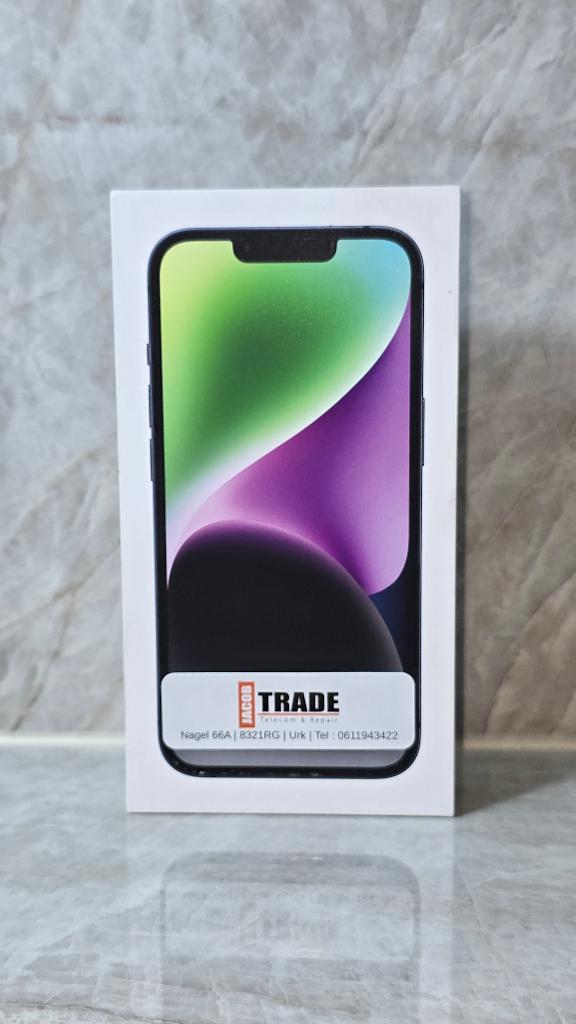 Apple iPhone 14 128GB Zwart, 128 GB, ., Zwart, Nieuw
