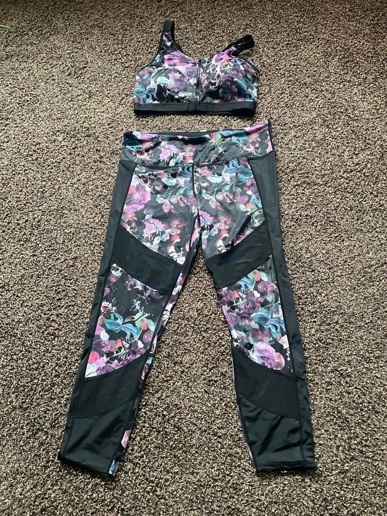 2 nieuwe sport bh’s (95E) en een sport legging merk HKMX, Kleding | Dames, Sportkleding, Zwart, Maat 46/48 (XL) of groter, Ophalen of Verzenden