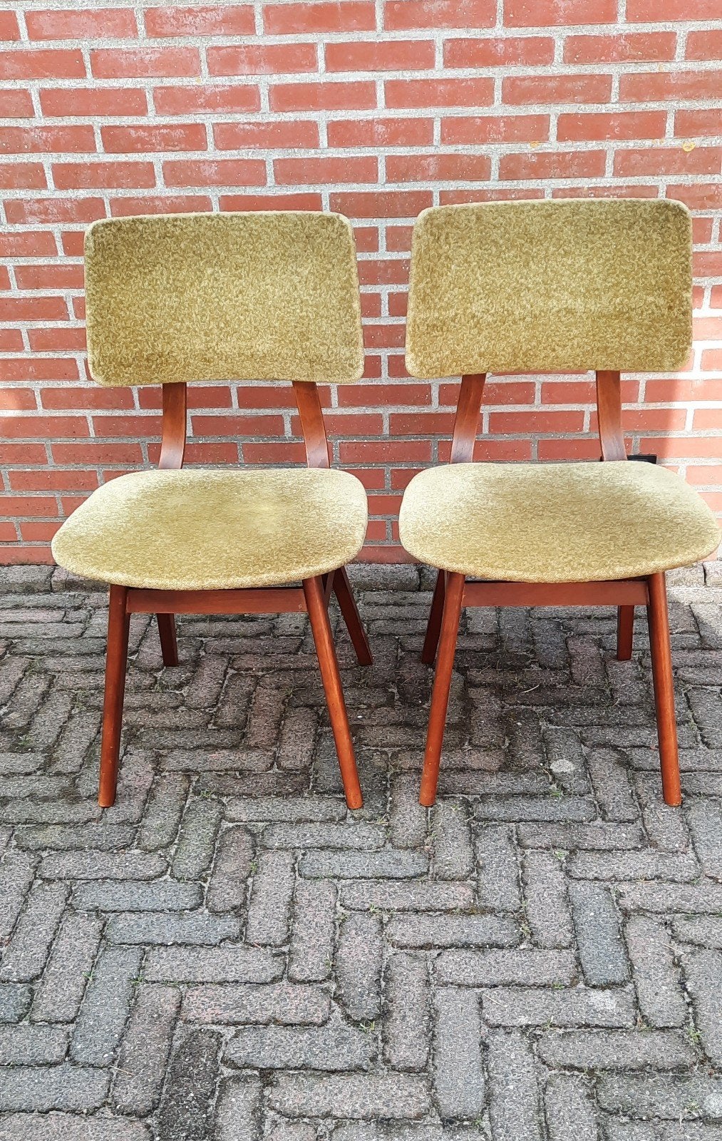 Retro eetkamerstoelen, Ophalen, Gebruikt