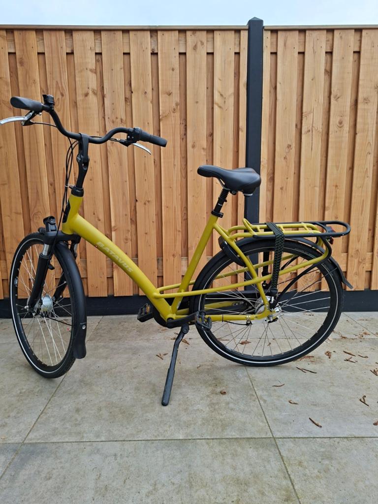 Batavus Mambo okergeel /mamafiets, Fietsen en Brommers, Fietsen | Dames | Moederfietsen, Ophalen, Versnellingen, Batavus, 56 cm of meer
