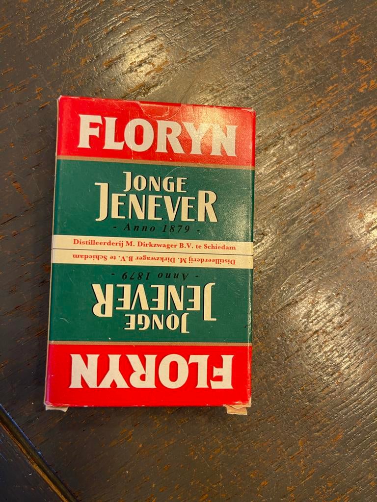Florijn Jonge Jenever Speelkaarten - Vintage, Een of twee spelers, Ophalen of Verzenden, Gebruikt
