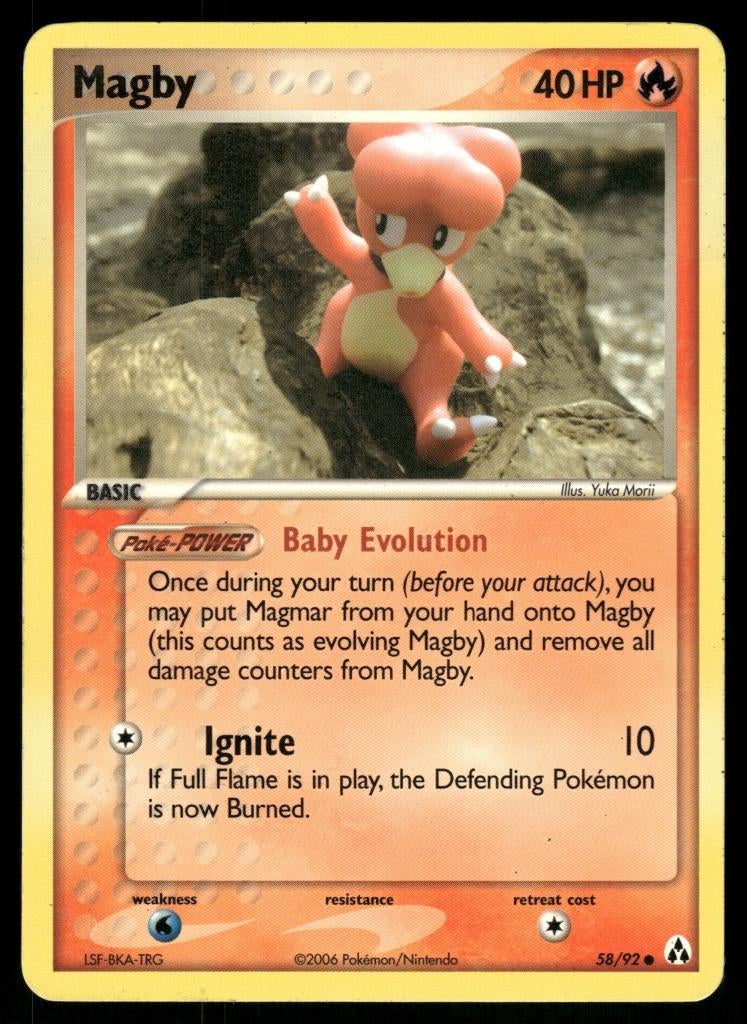 Magby 58/92 - Legend Maker, Hobby en Vrije tijd, Verzamelkaartspellen | Pokémon, Gebruikt, Verzenden