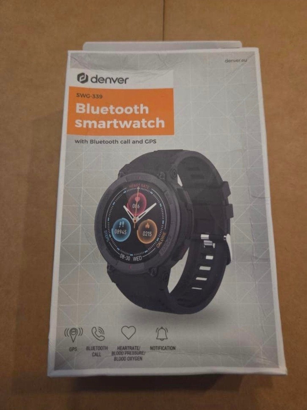 Nieuwe Denver smartwatch, Ophalen, Zwart, Nieuw, Afstand