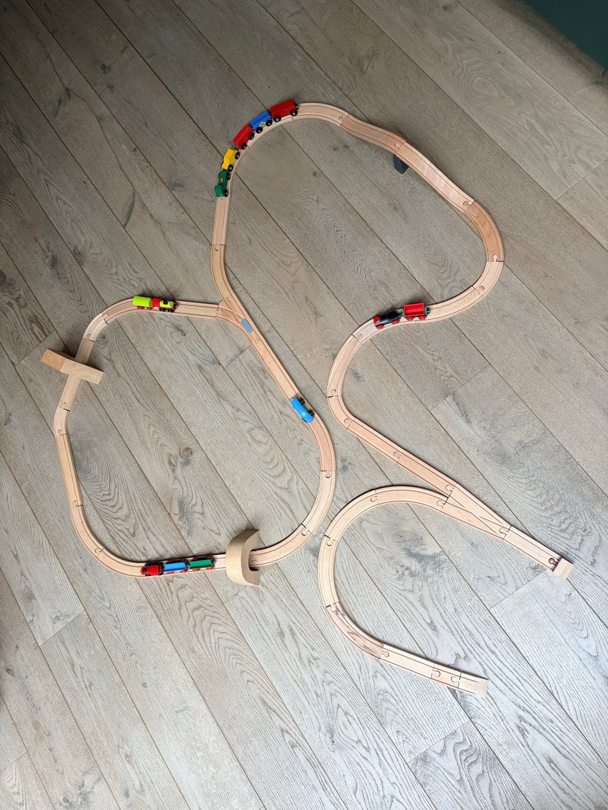 Houten treinbaan, Ophalen of Verzenden, Zo goed als nieuw, Overige merken