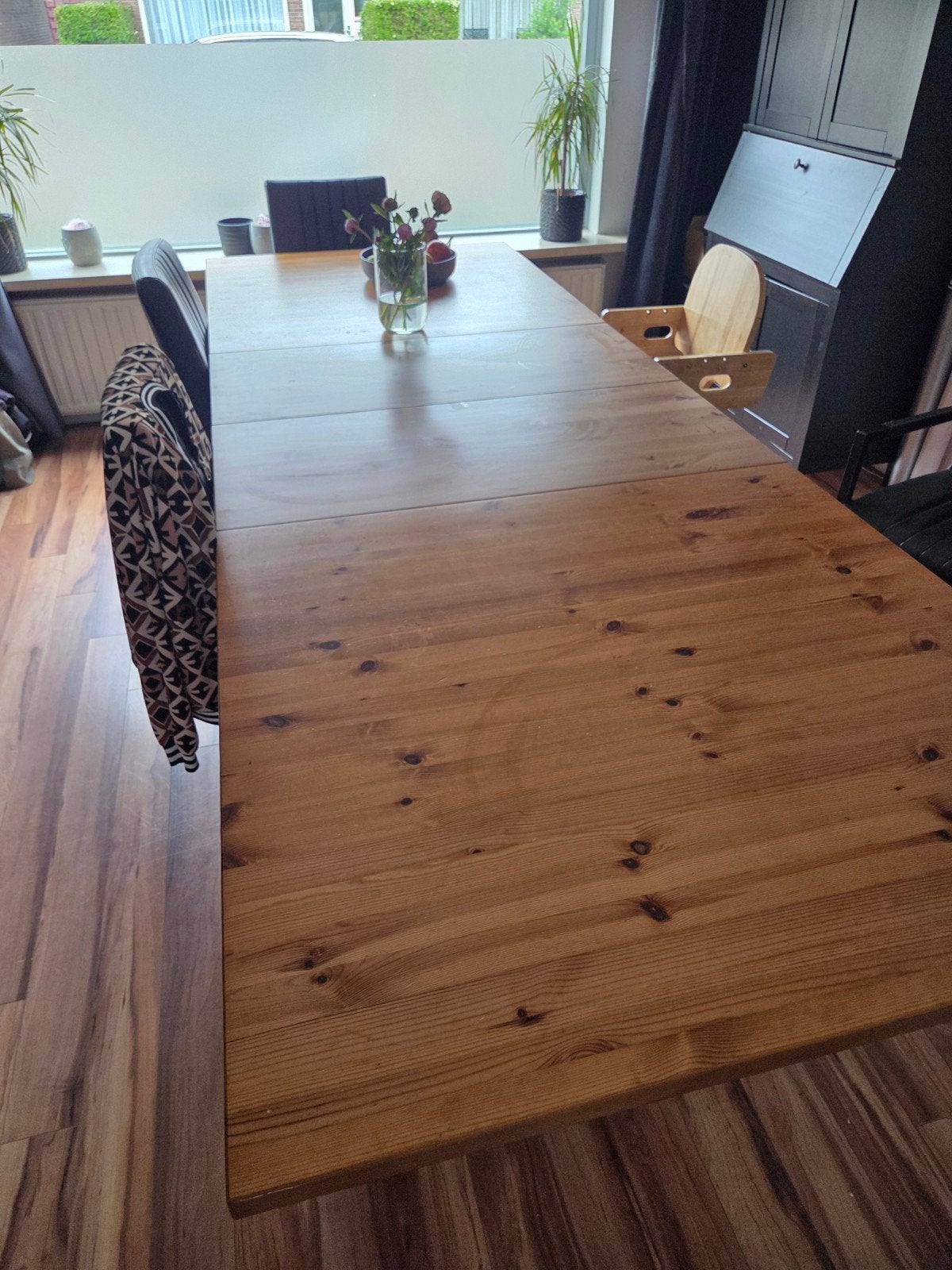 Houten eettafel 2m, verlengbaar tot 2.94m, Huis en Inrichting, Tafels | Eettafels, Ophalen