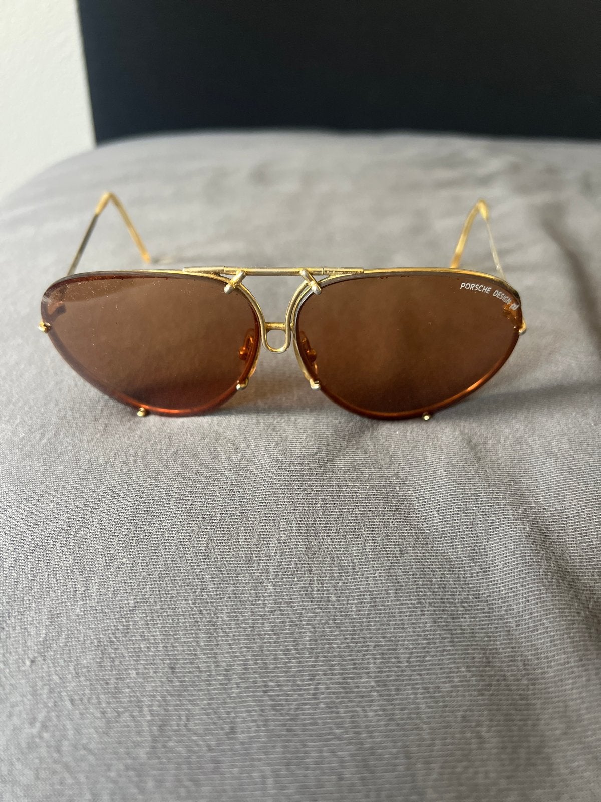 Porsche Design Zonnebril met Verwisselbare Glazen, Gebruikt, Zonnebril, Bruin, Ophalen
