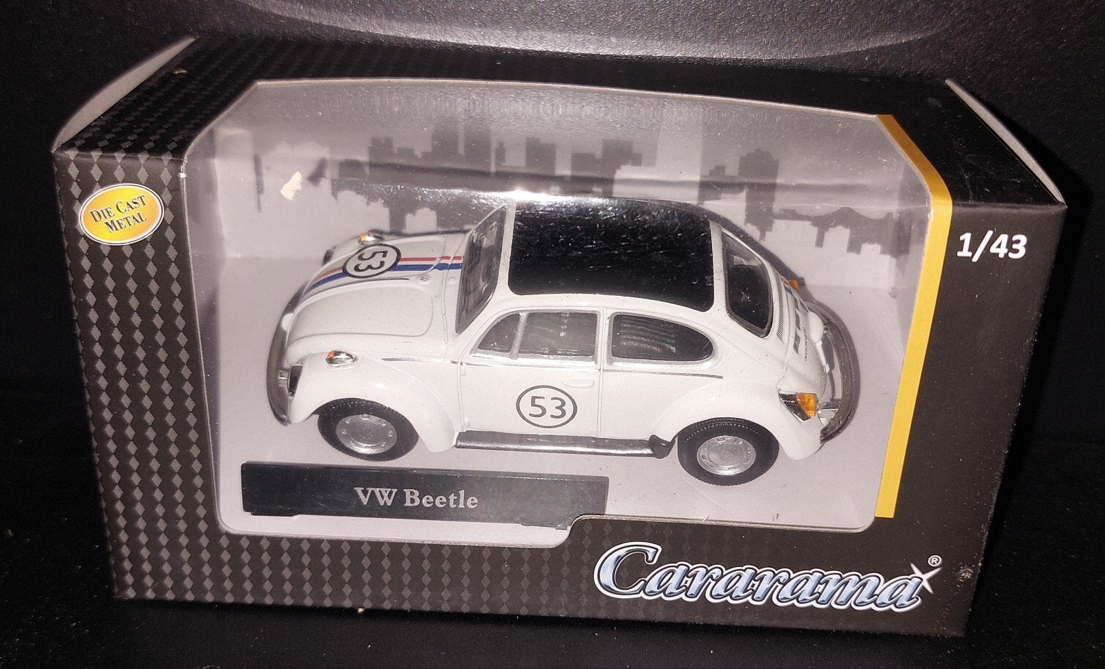 Cararama VW Kever Herbie 1/43 Die Cast Metal, Ophalen of Verzenden, Nieuw, Auto, Overige merken