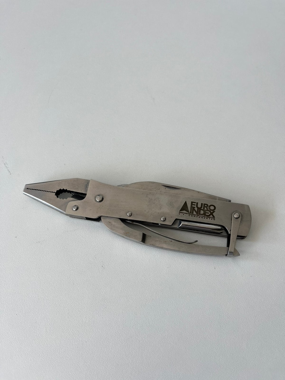 EURO INDEX RVS multitool / multitang, Caravans en Kamperen, Kampeergereedschap, Zo goed als nieuw, Ophalen of Verzenden
