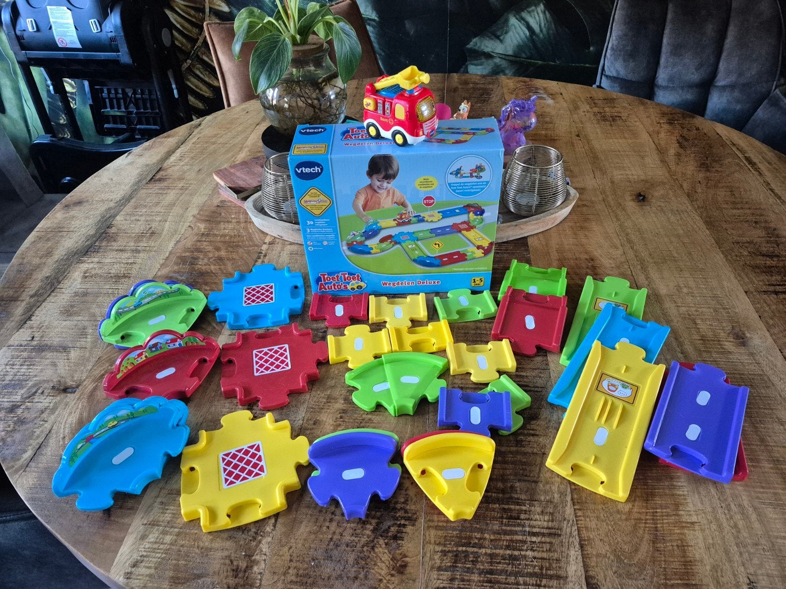 VTech Toet Toet Auto's Wegdelen Deluxe met 2 auto's, Ophalen, Gebruikt, 2 tot 4 jaar