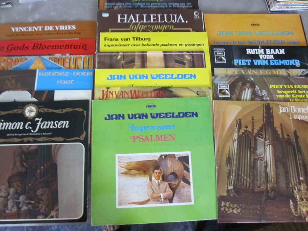 40 x LP Instrumentaal orgelmuziek + Roadstar Platenspeler, Ophalen, LP, Gebruikt, Overige typen