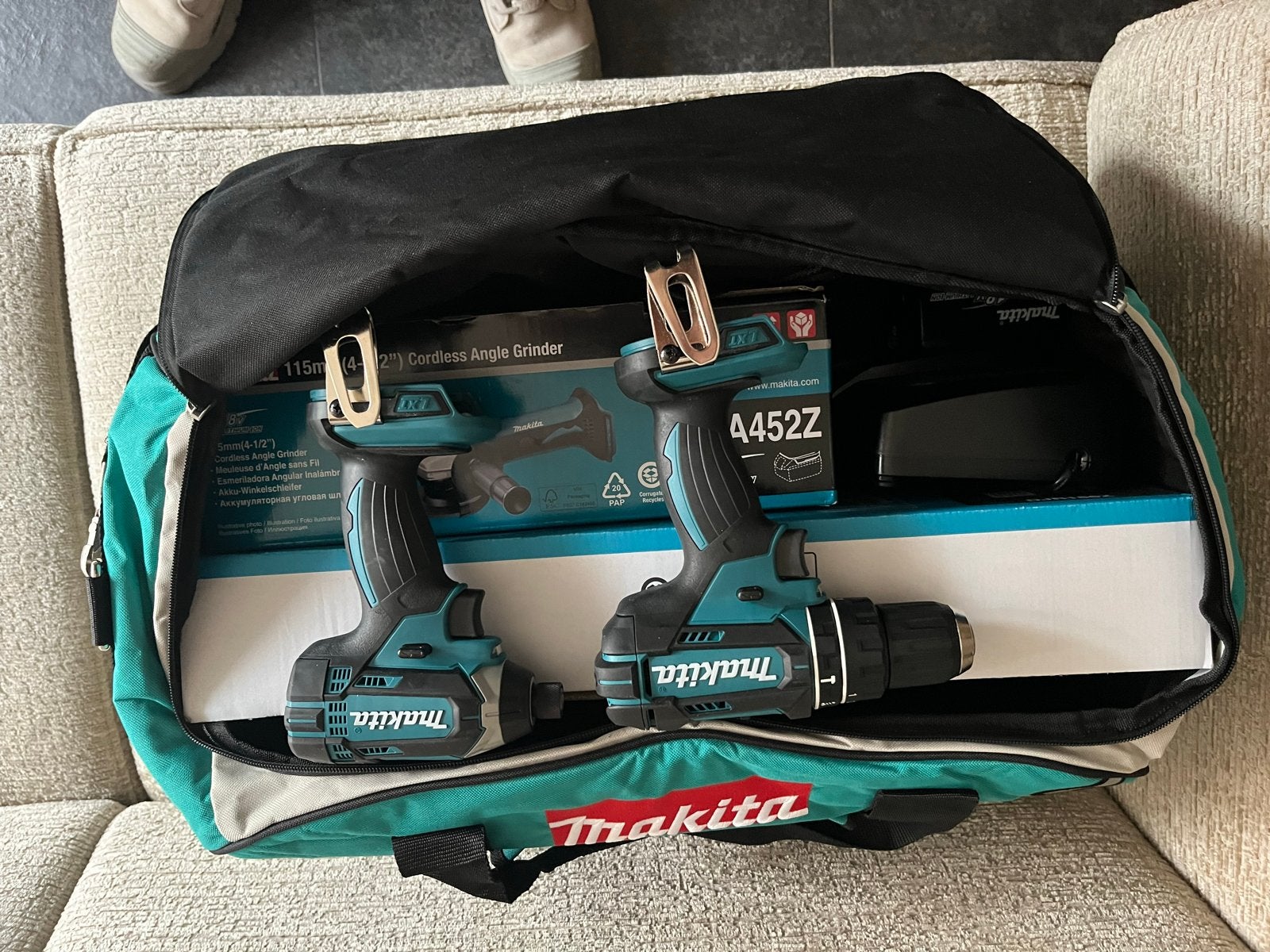 Makita LXT 18V Accu Gereedschap Set - Boormachine, Slagmoers, Doe-het-zelf en Verbouw, Ophalen, 600 watt of meer, Variabele snelheid