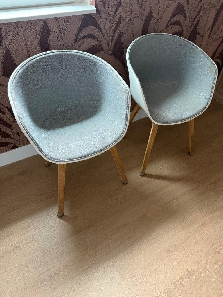 HAY About a Chair AAC 22 eetkamerstoel gestoffeerd White, Ophalen, Gebruikt, Twee, Wit