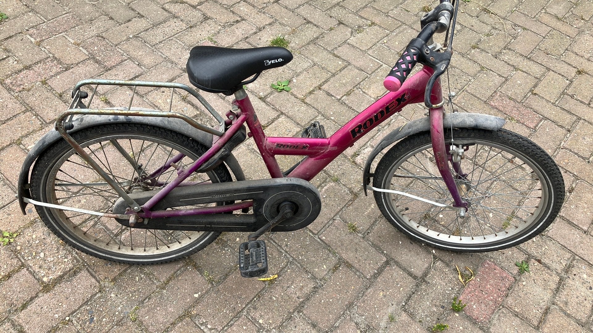 Meisjes fiets 20 inch, Fietsen en Brommers, Ophalen, Terugtraprem, Gebruikt, Handrem
