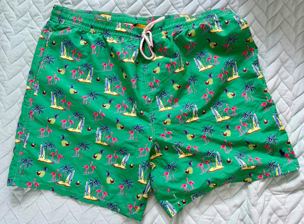 Ralph Lauren zwemshort Tropical 3XL Groen nieuw, Ophalen of Verzenden, Overige maten, Groen